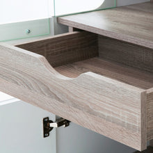 Load image into Gallery viewer, Chelsea Living White Tall Glazed Narrow Display Cabinet with a Truffle Oak Trim (Left Display)