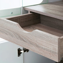 Load image into Gallery viewer, Chelsea Living White Tall Glazed Wide Display Cabinet with a Truffle Oak Trim (Right Display)