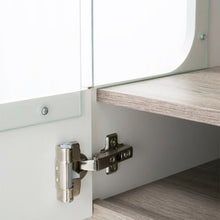 Load image into Gallery viewer, Chelsea Living White Tall Glazed Wide Display Cabinet with a Truffle Oak Trim (Right Display)
