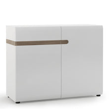 Load image into Gallery viewer, Chelsea Living White 1 Drawer 2 Door Sideboard with a Truffle Oak Trim