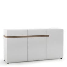 Load image into Gallery viewer, Chelsea Living White 2 Drawer 3 Door Sideboard with a Truffle Oak Trim