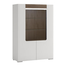 Load image into Gallery viewer, Toronto Low Glazed 2 Door Display Cabinet with Internal Shelves and Plexi Lighting