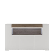 Load image into Gallery viewer, Toronto 3 Door Sideboard with Open Shelving and Plexi Lighting