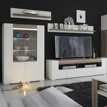 Load image into Gallery viewer, Toronto Low Glazed 2 Door Display Cabinet with Internal Shelves and Plexi Lighting