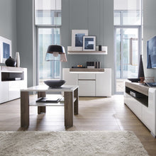 Load image into Gallery viewer, Toronto 3 Door Sideboard with Open Shelving and Plexi Lighting