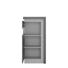 Load image into Gallery viewer, Lyon Platinum/Light Grey Gloss Short Narrow Display Cabinet (Right or Left Hand)