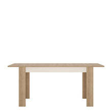 Load image into Gallery viewer, Lyon Riviera Oak/White High Gloss Medium Extending Dining Table