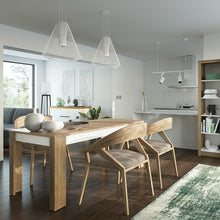 Load image into Gallery viewer, Lyon Riviera Oak/White High Gloss 2 Door 3 Drawer Sideboard