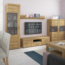 Load image into Gallery viewer, Cortina Grandson Oak Tall Glazed Display Cabinet (Right Hand)