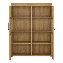 Load image into Gallery viewer, Cortina Grandson Oak Low Wide 2 Door Display Cabinet