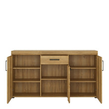 Load image into Gallery viewer, Cortina Grandson Oak 3 Door 1 Drawer Sideboard