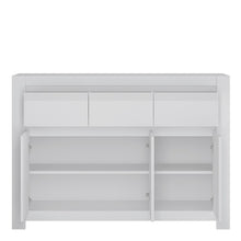 Load image into Gallery viewer, Novi Alpine White 3 Door 3 Drawer Sideboard