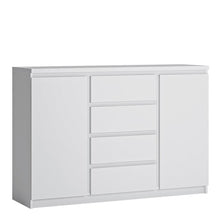 Load image into Gallery viewer, Fribo 2 Door 4 Drawer White Sideboard