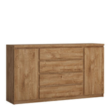 Load image into Gallery viewer, Fribo Wide 2 Door 4 Drawer Oak Sideboard