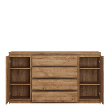 Load image into Gallery viewer, Fribo Wide 2 Door 4 Drawer Oak Sideboard