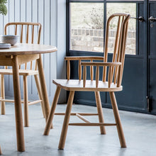 Load image into Gallery viewer, Wycombe Oak Carver Dining Chairs (Pair)