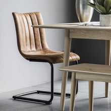 Load image into Gallery viewer, Edington Brown Dining Chairs (Pair)