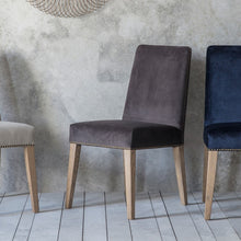 Load image into Gallery viewer, Rex Mouse Velvet Dining Chairs (Pair)