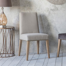 Load image into Gallery viewer, Rex Cement Linen Dining Chairs (Pair)