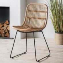 Load image into Gallery viewer, Santo Natural Rattan Dining Chairs (Pair)
