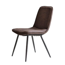 Load image into Gallery viewer, Newton Brown Faux Leather Dining Chairs (Pair)