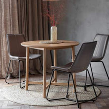 Load image into Gallery viewer, Kingham Oak Round Dining Table