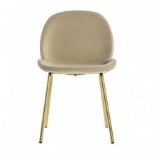 Load image into Gallery viewer, Flanagan Oatmeal Velvet Dining Chairs (Pair)