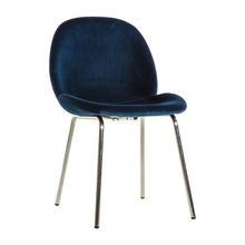 Load image into Gallery viewer, Flanagan Petrol Blue Velvet  Dining Chairs (Pair)