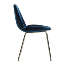 Load image into Gallery viewer, Flanagan Petrol Blue Velvet  Dining Chairs (Pair)
