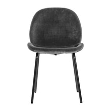 Load image into Gallery viewer, Flanagan Grey Velvet Dining Chairs (Pair)
