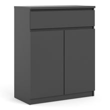 Load image into Gallery viewer, Naia Black Matt 1 Drawer 2 Doors Sideboard