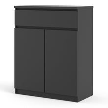Load image into Gallery viewer, Naia Black Matt 1 Drawer 2 Doors Sideboard