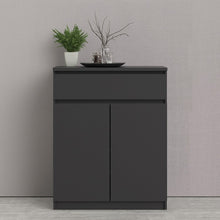 Load image into Gallery viewer, Naia Black Matt 1 Drawer 2 Doors Sideboard