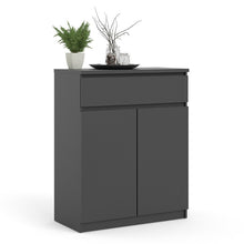 Load image into Gallery viewer, Naia Black Matt 1 Drawer 2 Doors Sideboard