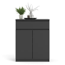 Load image into Gallery viewer, Naia Black Matt 1 Drawer 2 Doors Sideboard