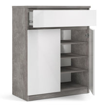 Load image into Gallery viewer, Naia Concrete/White High Gloss 1 Drawer 2 Doors Sideboard
