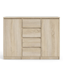Load image into Gallery viewer, Naia Oak Structure 4 Drawers 2 Doors Sideboard