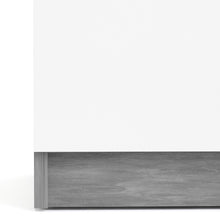 Load image into Gallery viewer, Naia Concrete/White High Gloss 4 Drawers 2 Doors Sideboard