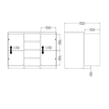 Load image into Gallery viewer, Naia Jackson Hickory Oak 4 Drawers 2 Doors Sideboard