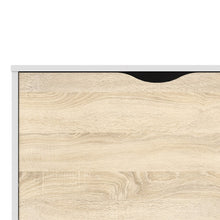 Load image into Gallery viewer, Oslo White and Oak Large 3 Drawers 2 Doors Sideboard