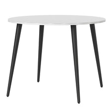 Load image into Gallery viewer, Oslo White and Matt Black Small Dining Table