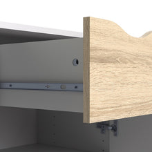 Load image into Gallery viewer, Oslo White and Oak Small 1 Drawer 2 Doors Sideboard