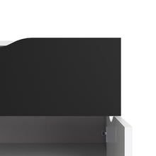 Load image into Gallery viewer, Oslo White and Matt Black Small 1 Drawer 2 Doors Sideboard