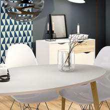 Load image into Gallery viewer, Oslo White and Oak Large Dining Table