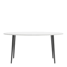 Load image into Gallery viewer, Oslo White and Black Matt Large Dining Table