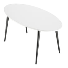 Load image into Gallery viewer, Oslo White and Black Matt Large Dining Table