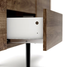Load image into Gallery viewer, Unit Walnut and Black 2 Drawers 3 Doors Sideboard
