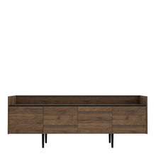 Load image into Gallery viewer, Unit Walnut and Black 2 Drawers 3 Doors Sideboard