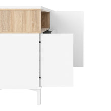 Load image into Gallery viewer, Roomers White/Oak 3 Drawers 3 Doors Sideboard
