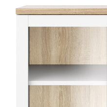 Load image into Gallery viewer, Roomers White/Oak Glazed 2 Doors Display Cabinet